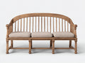 Banc de jardin - Bois - 182 x 61 x 96 cm - Brun naturel-Beige - Style classique