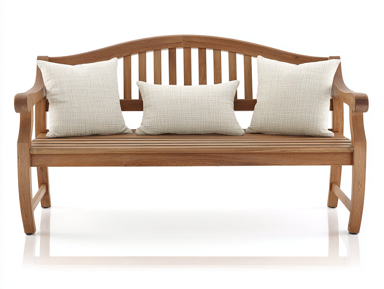 Banc de jardin - Bois - 174 x 61 x 93 cm - Brun miel - Style intemporel